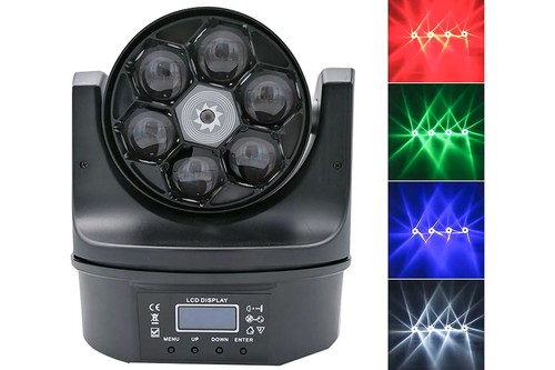 Proiettore rgb faro 6x15w led - rgb,